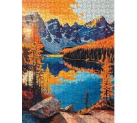 Puzzle 6000 Pezzi, Montagna Del Tramonto 3D Puzzle per Adulti Impegnativo, Educa Puzzles Artistico, Divertente E Stimolante Puzzles Decorativo per La Famiglia, Regalo e Decorazione Pareti DX0YL6-910