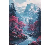Puzzle 6000 Pezzi Montagne Alberi Fiumi Puzzles per Adulti Impossibile Difficile Impegnativo Puzzle 6000 Pezzi Classici 179 x 105 cm