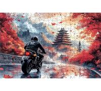 Puzzle 6000 Pezzi Motociclo Puzzle 6000 Pezzi Legno per Adulti Giappone, Splendidamente Confezionato in Una Scatola di Cartone, Trasportabile in Una Borsa a Rete per Regalo Donna 180x105cm RXPT-9089