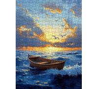Puzzle 6000 Pezzi Navi Gabbiani 3D Puzzle per Adulti Impegnativo, Educa Puzzles Artistico, Divertente E Stimolante Puzzles Decorativo per La Famiglia, Regalo e Decorazione Pareti BXHZW6-302