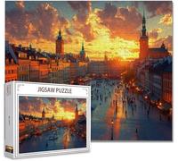 Puzzle 6000 Pezzi paesaggio Puzzle Adulti Difficili Impossibili Legno Arte Jigsaw Sviluppa La Coordinazione Occhio-Mano Con Poster Incluso, Compact Box Idea Regalo Uomo e Donna 105.5X179.5cm Z-6