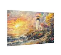 Puzzle 6000 Pezzi Paesaggio Puzzle Adulti Faro Pattern Design con Confezione Regalo, Fai Da Te Puzzles di Legno Giochi Casual Gioco di Abilità per Tutta la Famiglia,Home Room Decor 105 x 180 cm -1914Y