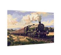 Puzzle 6000 Pezzi Paesaggio Puzzle Adulti Treno Pattern Design con Confezione Regalo, Fai Da Te Puzzles di Legno Giochi Casual Gioco di Abilità per Tutta la Famiglia, Home Room Decor 105x180 cm -715Y