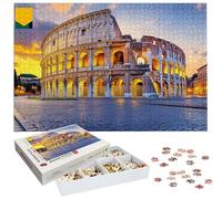 Puzzle 6000 Pezzi Roma, Puzzle Colosseo 6000 Pezzi per Adulti e Ragazzi, Puzzles in Legno con Squisita Scatola di Imballaggio, Giochi Educativo per Famiglie, Decorazioni Casa, Regalo per Adulti H-144
