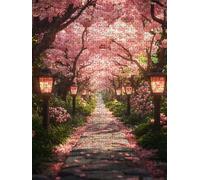 Puzzle 6000 Pezzi, Strada Peach Flower 3D Puzzle per Adulti Impegnativo, Educa Puzzles Artistico, Divertente E Stimolante Puzzles Decorativo per La Famiglia, Regalo e Decorazione Pareti DX0YL6-876