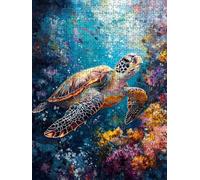 Puzzle 6000 Pezzi Tartarughe Marine 3D Puzzle per Adulti Impegnativo, Educa Puzzles Artistico, Divertente E Stimolante Puzzles Decorativo per La Famiglia, Regalo e Decorazione Pareti BXHZW6-313