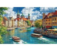 Puzzle 6000 Pezzi, Venezia Puzzle 6000 Pezzi per Adulti, Giochi di Puzzles Città Legno per Tutta la Famiglia, DIY Puzzles per Quadri Moderni Soggiorno Regalo Donna Uomo Festival 180x105CM RXPT-2690