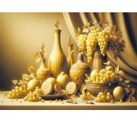 Puzzle 70 Pezzi,20x15 cm puzzles per adulti,Bottiglia di frutta gialla DIY Puzzle Arte,Educativi Stimolanti Puzzles Decorazioni per la Casa