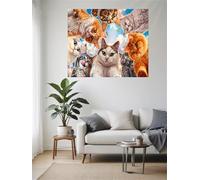 Puzzle 70 Pezzi,20x15 cm puzzles per adulti,Gatti animali del cielo DIY Puzzle Arte,Educativi Stimolanti Puzzles Decorazioni per la Casa