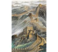 Puzzle 70 Pezzi,20x15 cm puzzles per adulti,Paesaggio della Grande Muraglia cinese DIY Puzzle Arte,Educativi Stimolanti Puzzles Decorazioni per la Casa