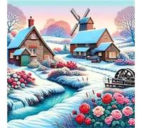 Puzzle 70 Pezzi Città della neve, puzzle per Adulti 70 pezzi 45x45cm, Puzzles Giochi Rilassamento e Intelligence, puzzles Classici per Gioco Familiare, Festa Aziendale, Regalo Natale