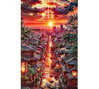 Puzzle 70 Pezzi Città Dell'Alba Puzzles per Adulti Impossibile Difficile Impegnativo Puzzle 70 Pezzi Classici 20 x 15 cm