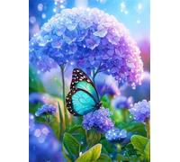 Puzzle 70 Pezzi Farfalla Ortensia Gioco Educativo Sfida Impossibile Divertente Adatto Come Decorazione da Parete e Regalo Puzzle Classici 70 Pezzi 20 x 15 cm