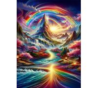 Puzzle 70 pezzi Giochi educativo e Giocattoli sfida Regalo Jigsaw puzzle classici per Adulti,DIY Puzzles Paese delle Meraviglie Colorato,20x15 cm