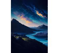 Puzzle 70 Pezzi Montagne Fiumi Puzzle Classici, Giochi Rilassamento e Intelligence, Puzzles Impossible, Idea Regalo Uomo e Donna