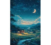Puzzle 70 Pezzi Moon River Cottage Puzzles Puzzle Difficile Gioco Educativo e Divertimento 70 Pezzi Puzzles per Adulti 20x15 cm