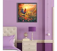 Puzzle 70 Pezzi per Adulti Gallo Dell'Alba Puzzle impossibile Gioco Antistress Sfida Difficile Puzzles per Adulti 70 Pezzi 45x45 cm