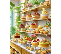 Puzzle 70 Pezzi per Adulti Pasticceria, Intrattenimento Creativo, Divertimento, puzzle 70 pezzi Arte, Idea Regalo per Amore e Amico