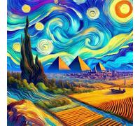 Puzzle 70 Pezzi per Adulti Piramide Cielo Stellato Puzzle impossibile Gioco Antistress Sfida Difficile Puzzles per Adulti 70 Pezzi 45x45 cm