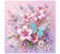 Puzzle 70 Pezzi per Adulti, puzzle 70 pezzi Impegnativo e Difficile, Perfetto per Appassionati di Puzzles Esperti, Idea Regalo Uomo e Donna, Tema:Farfalla Bella Giglio