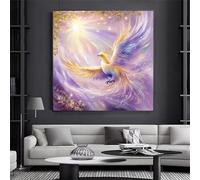 Puzzle 70 Pezzi per Adulti, puzzle 70 pezzi Impegnativo e Difficile, Perfetto per Appassionati di Puzzles Esperti, Idea Regalo Uomo e Donna, Tema:Fenice viola sole