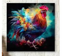 Puzzle 70 Pezzi piume di gallo, puzzle per Adulti 70 pezzi 45x45cm, Puzzles Giochi Rilassamento e Intelligence, puzzles Classici per Gioco Familiare, Festa Aziendale, Regalo Natale