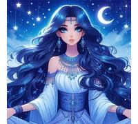 Puzzle 70 Pezzi Principessa Blu, Impossible puzzle Per Adulti 70 pezzi, DIY Puzzles Colorato 45x45cm, Rompicapo adulti E Ragazzi, Gioco Giocattolo per la Famiglia