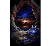 Puzzle 70 Pezzi, Puzzle per Adulti Grotta Tramonto 20x15 cm, Impossibile Difficile Puzzles Impegnativo Come Regalo e Decorazione per Pareti