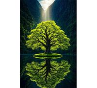 Puzzle 70 Pezzi, Puzzle per Adulti Lago Dell'Albero della Vita 20x15 cm, Impossibile Difficile Puzzles Impegnativo Come Regalo e Decorazione per Pareti
