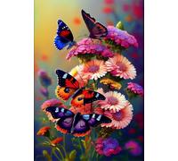 Puzzle 70 Pezzi, Puzzle per Adulti Margherite Rosa Farfalla 20x15 cm, Impossibile Difficile Puzzles Impegnativo Come Regalo e Decorazione per Pareti