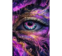 Puzzle 70 Pezzi, Puzzle per Adulti Occhi Astratti 20x15 cm, Impossibile Difficile Puzzles Impegnativo Come Regalo e Decorazione per Pareti