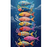 Puzzle 70 Pezzi, Puzzle per Adulti Pesci Colorati 20x15 cm, Impossibile Difficile Puzzles Impegnativo Come Regalo e Decorazione per Pareti