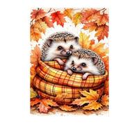 Puzzle 70 Pezzi, Ricci Foglie D'Acero Puzzles, Puzzle Impossibile Gioco Logici Sfida Difficile Puzzles 70 Pezzi per Adulti