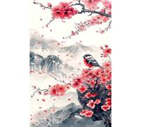 Puzzle 70 Pezzi Uccelli Pittura Inchiostro, Puzzle Impossibili Gioco Educativo Sviluppa Pazienza e Destrezza, Lettere sul Retro Facile Montaggio, Regalo per Uomini Donne e Anziani 20 x 15 cm