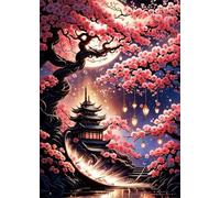 Puzzle 700 Pezzi,52x38 cm puzzles per adulti,Palazzo degli Alberi dei Fiori DIY Puzzle Arte,Educativi Stimolanti Puzzles Decorazioni per la Casa