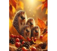 Puzzle 700 Pezzi,52x38 cm puzzles per adulti,Ricci autunnali DIY Puzzle Arte,Educativi Stimolanti Puzzles Decorazioni per la Casa