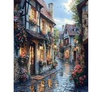 Puzzle 700 Pezzi,52x38 cm puzzles per adulti,Strade cittadine nei giorni di pioggia DIY Puzzle Arte,Educativi Stimolanti Puzzles Decorazioni per la Casa