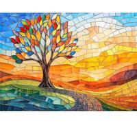 Puzzle 700 Pezzi Alberi Dell'Alba Puzzle Adulti 52 x 38 cm Giochi Rilassamento e Intelligence 700 Pezzi Puzzles per Uomini e Donne Regalo Creativo per il Relax