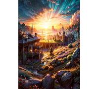 Puzzle 700 Pezzi Architettura D'Epoca All'Alba Gioco Educativo Sfida Impossibile Divertente Adatto Come Decorazione da Parete e Regalo Puzzle Classici 700 Pezzi 52 x 38 cm