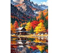 Puzzle 700 Pezzi Capanna Nella Giungla Montagna Puzzles Puzzle Difficile Gioco Educativo e Divertimento 700 Pezzi Puzzles per Adulti 52x38 cm