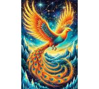Puzzle 700 Pezzi Fenice Animale, Giochi Educativi, Intrattenimento Creativo, Divertimento, Puzzle per Adulti 700 Pezzi