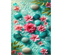 Puzzle 700 Pezzi Fiori Rosa Puzzle Adulti 52 x 38 cm Giochi Rilassamento e Intelligence 700 Pezzi Puzzles per Uomini e Donne Regalo Creativo per il Relax