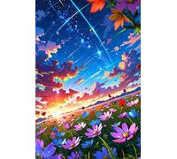 Puzzle 700 Pezzi Fiori Selvatici All'Alba Puzzle Adulti 52 x 38 cm Giochi Rilassamento e Intelligence 700 Pezzi Puzzles per Uomini e Donne Regalo Creativo per il Relax