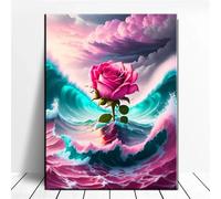 Puzzle 700 pezzi, Onde Rose Puzzle Classici per Adulti, Giocattoli di Gioco Impegnativi, puzzle Impossibile, Puzzles per Gioco Familiare, Regalo per Amore e Amico 52 x 38 cm