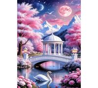 Puzzle 700 Pezzi,Paesaggio del ponte del parco Cigno Puzzles Adulti,puzzles arte per adulti,Giochi Rilassamento e Intelligence,puzzle per Gioco Familiare Regalo
