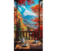 Puzzle 700 Pezzi per Adulti 52 x 38 cm,Paesaggi montani giapponesi Rompicapo Classico,Impossibile Difficile Sfidanti Puzzles Gioco di Famiglia e Decorazione Murale