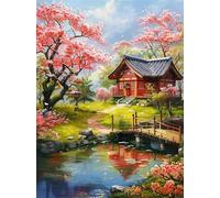 Puzzle 700 Pezzi per Adulti e Ragazzi, puzzle Classico 700 pezzi Fai Da Te Casa da giardino giapponese, Intrattenimento Creativo Puzzles Difficili, Idea Regalo Uomo e Donna 52x38cm