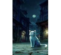 Puzzle 700 Pezzi per Adulti Gatto Moon Street Gioco Educativo Divertimento Impossible Difficile Puzzle per Adulti 700 Pezzi 52 x 38 cm