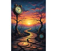 Puzzle 700 Pezzi per Adulti, Sentiero Fantasy Dell'Alba, Esercitare la Memoria, Migliorare la Concentrazione Lettere sul Retro, Giocattolo Regalo per Uomini Donne e Anziani 52 x 38 cm