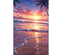 Puzzle 700 Pezzi per Adulti, Spiaggia Dell'Alba, Esercitare la Memoria, Migliorare la Concentrazione Lettere sul Retro, Giocattolo Regalo per Uomini Donne e Anziani 52 x 38 cm